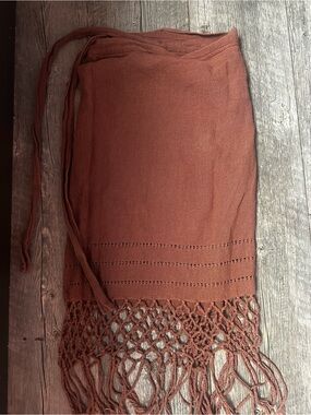 Caravana Wrap Fringe Skirt